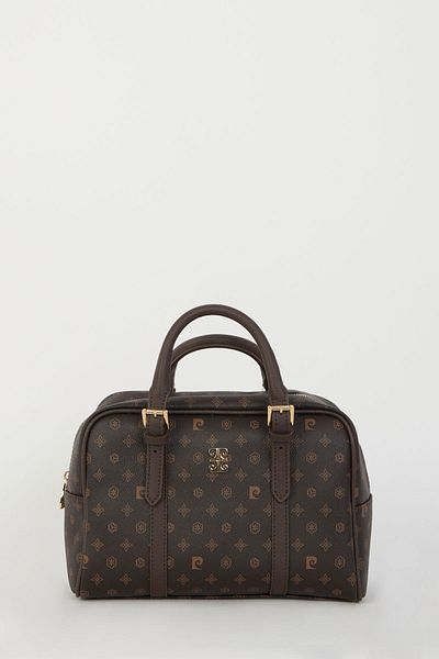 Pierre Cardin Braune Damen-Umhängetasche mit Monogramm 05PO22Y1557