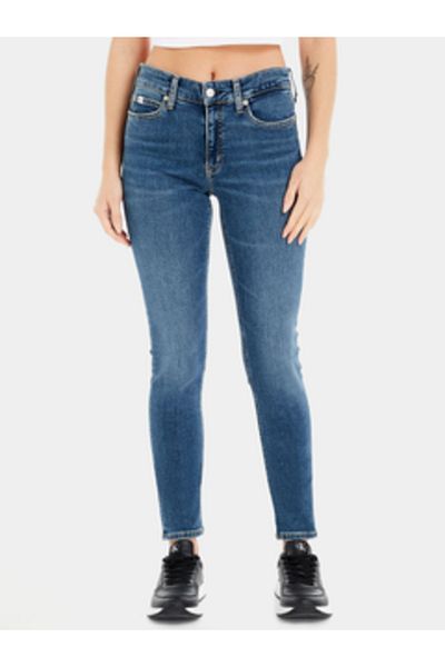 Calvin Klein Stredne vysoké úzke džínsy