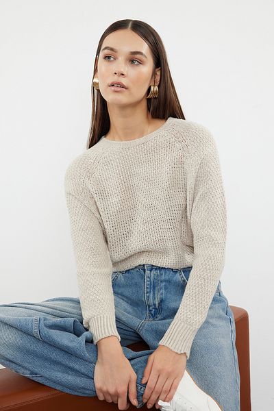 Trendyol Collection Pulover din tricotaje cu mâneci raglan, fără sudură - TWOAW25KZ00046
