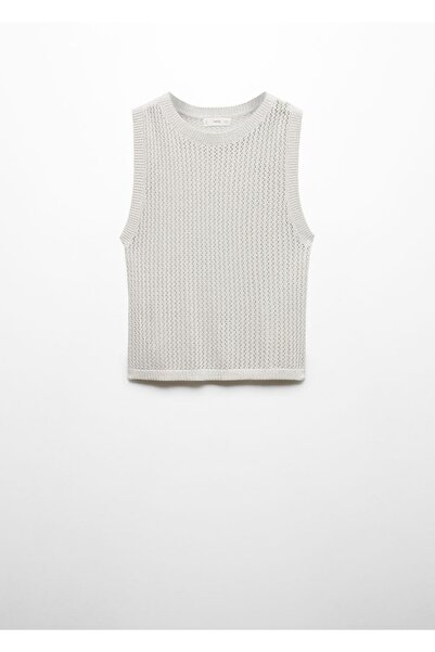 Mango Teen Μπλούζα με διάτρητη πλεκτή lureks