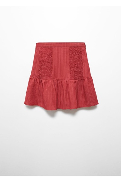 Mango Teen Fırfırlı Ve Büzgülü Etek