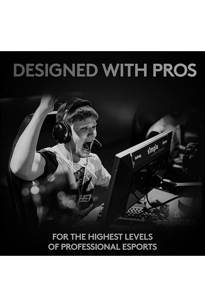 logitech G PRO X SUPERLIGHT - ماوس ألعاب لاسلكي أحمر، مستشعر HERO 25K، 25.600 نقطة لكل بوصة