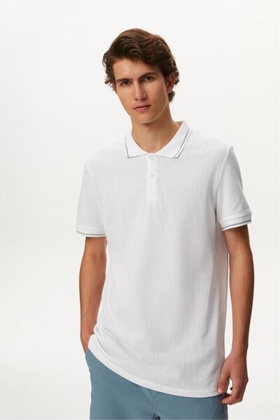 Mudo تي شيرت بياقة بولو وأكمام قصيرة