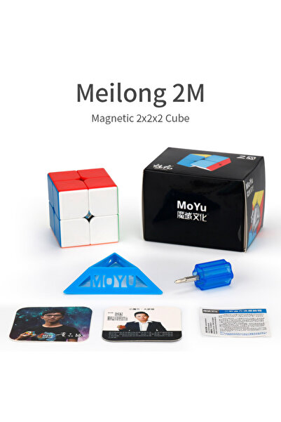 Choice Moyu Meilong 3m V2 3x3x3 Manyetik Küp 3x3 Hız Küpü Sihirli Küp Profesy...