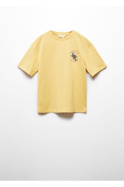 MANGO Kids T-Shirt mit Botschaft