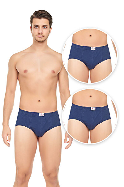 CENNETOĞLU Men's 3-Piece Combed Cotton Slip Panties
