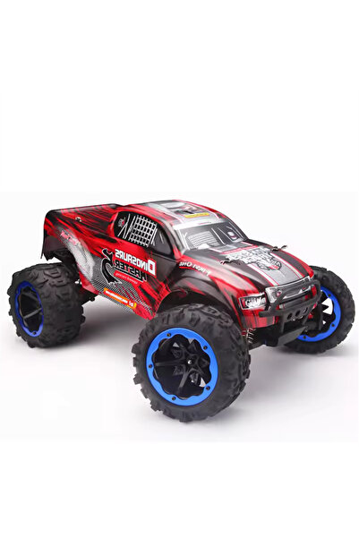 REMO 8036 1/8 Ölçek, 4wd Off Road Pro Monster Truck (DİNOSAURS MASTER) Kırmızı Kaportalı, Fırçasız M