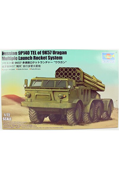 Trumpeter 07180 1/72 Ölçek Rus 9p140 Kamyon Ve 9k57 Uragan Çoklu Füze Sistemi...
