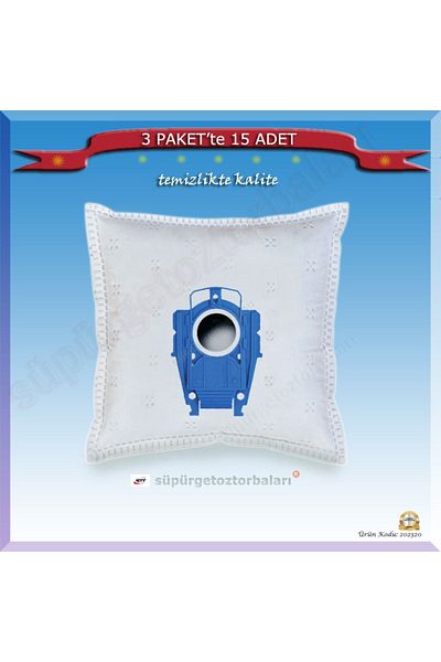 Siemens Dynapower XXL Vacuum Cleaner Dust Bag - 15 Pcs 202320