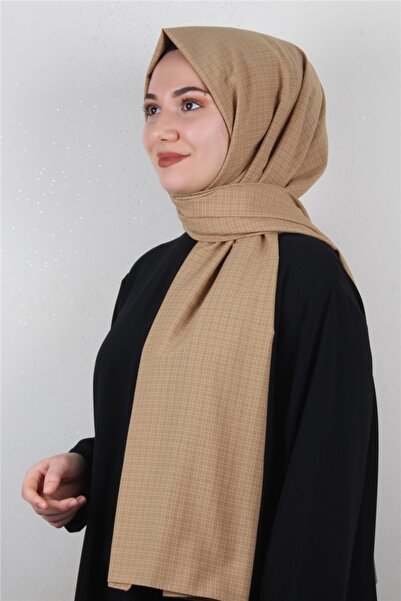 Eşarppark % 100 Coton Şal 8083-15 Karemel