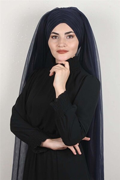 Eşarppark Âlâ Tül Şal 2021-9 Lacivert