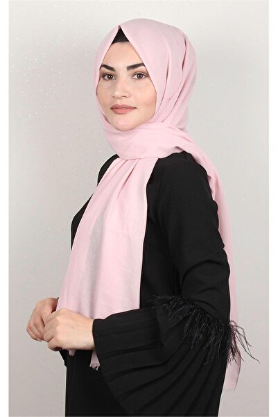 Eşarppark Pamuklu Düz Şal 2803-19 Pudra