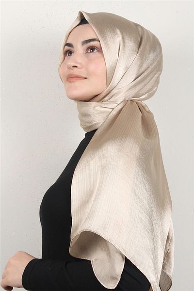 PİRAMİT Diamond Janjan Shawl 2727-5 Milk Coffee