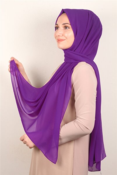 Eşarppark Fiesta Düz Krep Şal 2742-53 Fuşya