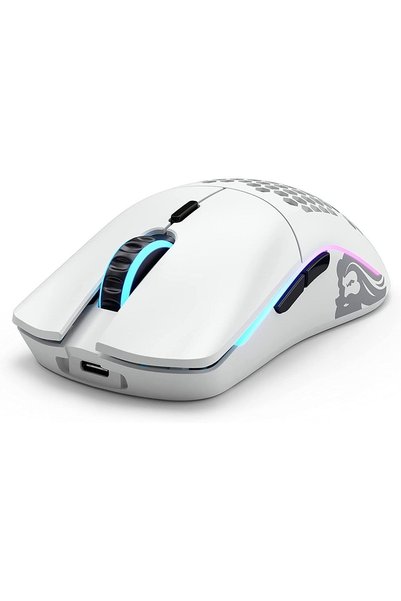 Genel Markalar Model O Minus Kablosuz Mat Beyaz Orta/küçük El Oyuncu Mouse Gl...
