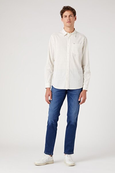 WRANGLER Regular Fit Normal Cut 100% Cotton Checked Long Sleeve Shirt