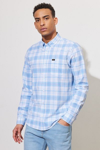 Lee Regular Fit Normal Cut 100% Cotton Checked Long Sleeve Shirt