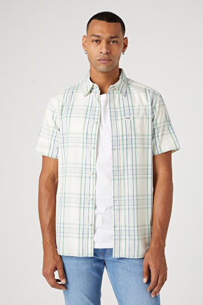 WRANGLER Regular Fit Normal Kesim %100 Pamuk Kısa Kollu Gömlek