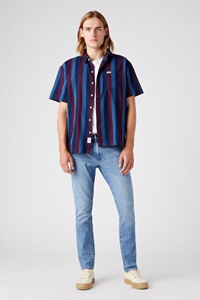 WRANGLER Larston Slim Tapered Normal Bel Esnek Jean Pantolon