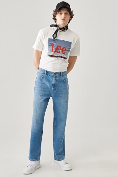 Lee Asher Loose Fit Rahat Kesim Normal Bel Esnek Jean Kot Pantolon