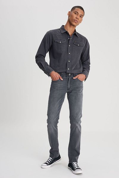Lee Σκούρο γκρι Flexible Slim Fit Jean - Extreme Motion, στενή μέση, ίσιο πόδι