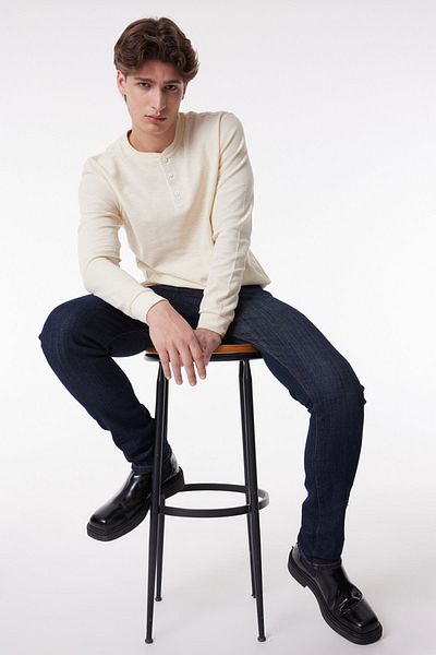 Riders by Lee Slim Fit Slim Fit Normale Taille Marineblau Stretch-Jeans Kansas Jean Denim