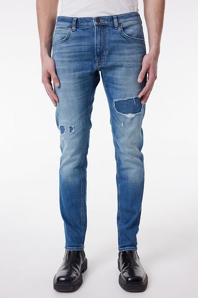 Lee Slim Fit Slim-Fit-Jeans aus blauem, dehnbarem Luke-Jeans-Denim mit normaler Taille