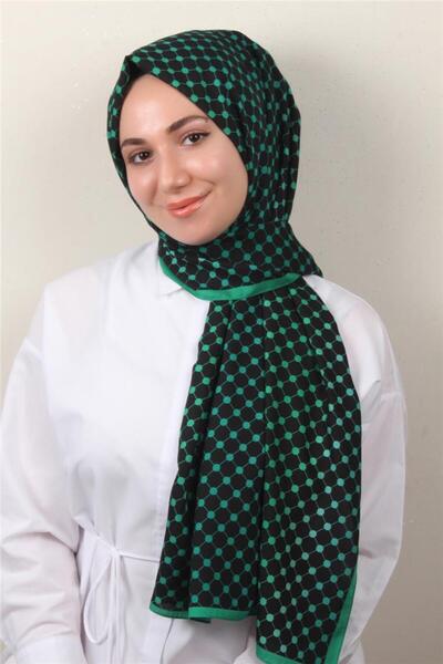 Eşarppark Medine Desenli Şal 2422-15 Benetton-Siyah