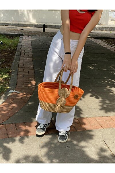 ModaCardin Пляжна сумка та сумка через плече - сумка ручної роботи з джутового плетіння