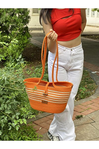 ModaCardin Beach and Shoulder Bag - Jute Straw Look Handbag