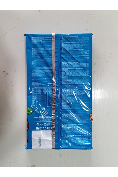 CACAO RİO RİO FRAMBUAZ KONFİSERİ ÇİKOLATA 2,5 KG BLOK