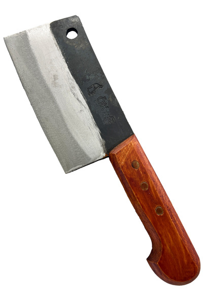 Ökkeş Bıçakları Paslanır Dövme Satır Ahşap Saplı No.1