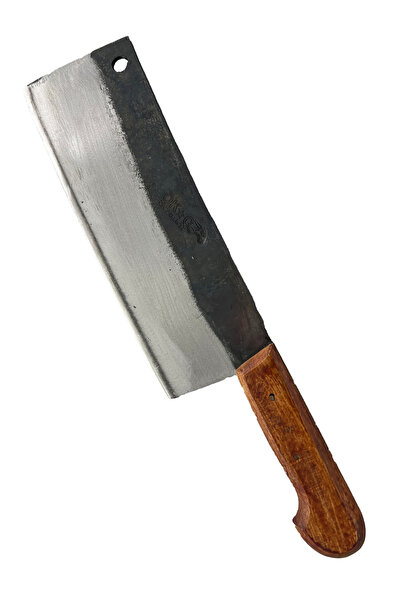 Ökkeş Bıçakları Paslanır Dövme Satır Ahşap Saplı No.2