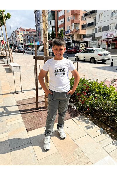 BayBayan Boy's Smoked Lycra Sweatpants and School Pants