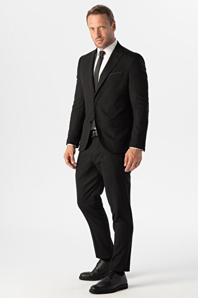 SÜVARİ 6 Drop Plus Size Striped Patterned Suit - Regular Fit