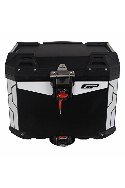 GP KOMPOZİT GP Kompozit Universal 37 lt Alüminyum Motosiklet Çantası Siyah