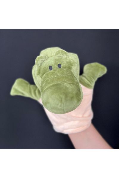 Rubi Plush Donkey Elephant Frog Crocodile Giraffe Lamb Cow Duck Toy Hand Puppet - Moving Mouth