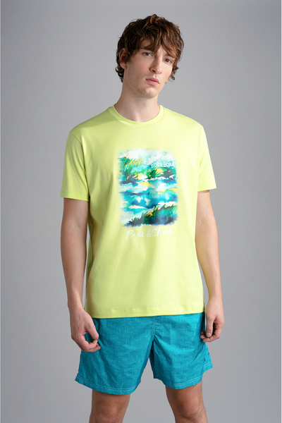 PAUL&SHARK ΑΝΔΡΙΚΟ ΠΛΕΚΤΟ T-SHIRT C.W. ΒΑΜΒΑΚΙ