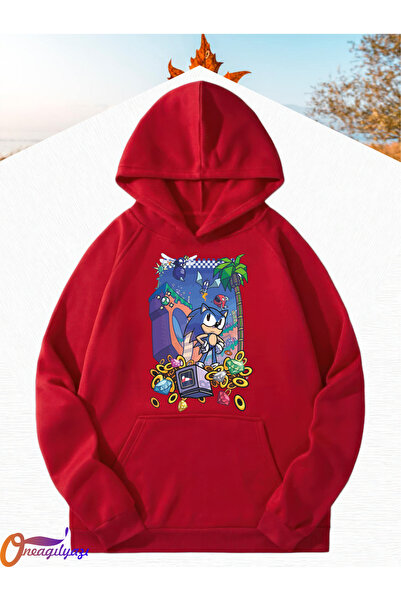 oneagılyazı SONİC Детска суитшърт с качулка