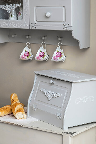 Orta Sofa Paris gri ekmek kutusu