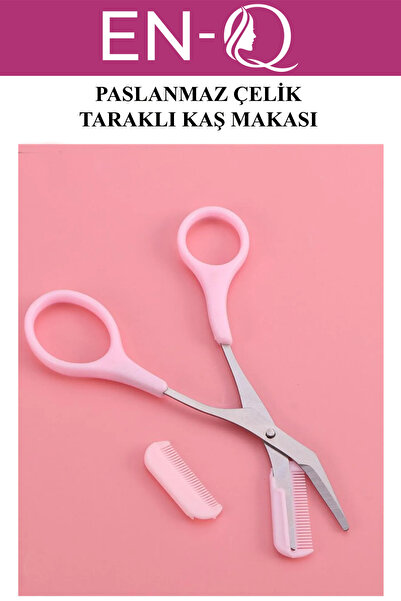 ENQ Paslanmaz Çelik Taraklı Kaş Makası