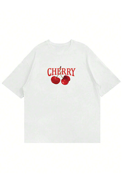 Ginevra Дамска памучна тениска с щампа на череши