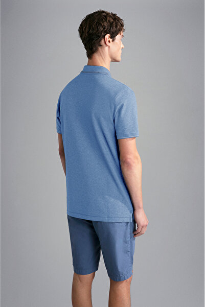 PAUL&SHARK MEN'S KNITTED POLOSHIRT C.WCOTTON