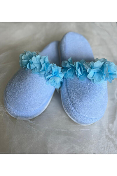 LIWOGY Anne Lohusa Terliği Ve Tacı Set / Çiçekli Taç Ve Terlik Seti / Yumuşak Tabanlı Ortopedik Terlik