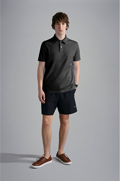 PAUL&SHARK MEN'S KNITTED POLOSHIRT C.WCOTTON