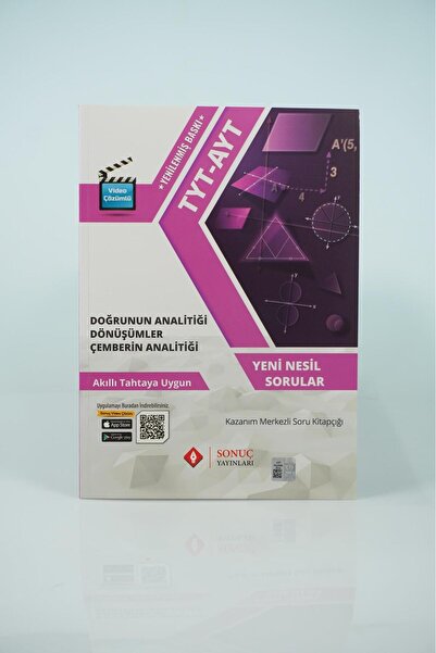 Sonuç Yayınları TYT-AYT DOĞRUNUN VE ÇEMBERİN ANALİTİĞİ VE DÖNÜŞÜMLER