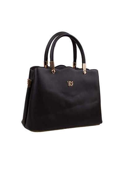 Levidor Black Matte - Plain Classic Women's Handbag