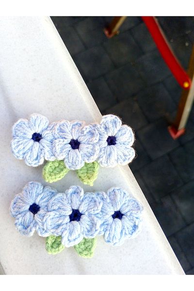 Jolly accesory Buckle Colored Knitted Snap Set for Mother and Child