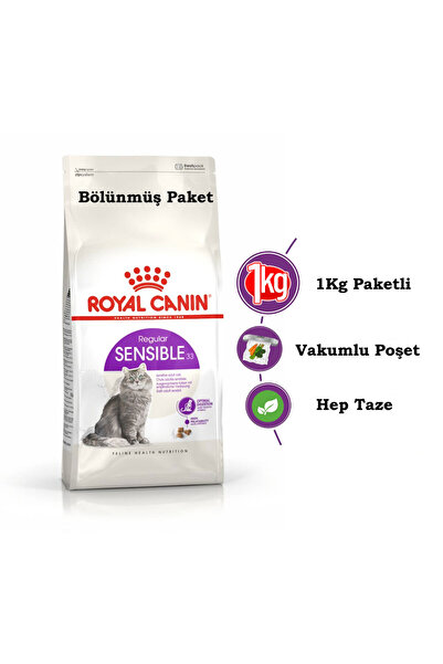 Royal Canin 1Kg Vakumlu Fhn Sensible 33 Sindirim Hassasiyetli Kediler Için Kuru Mama - kısır olmayan