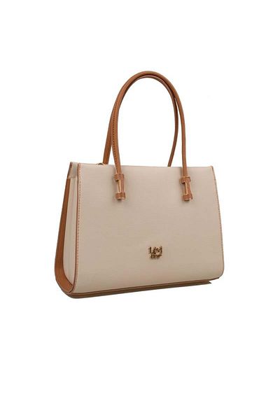 Levidor Luxury Women's Handbag - Cream Classic Plain Design